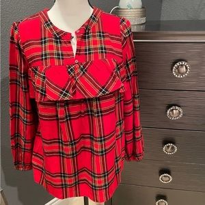 JCrew plaid top
